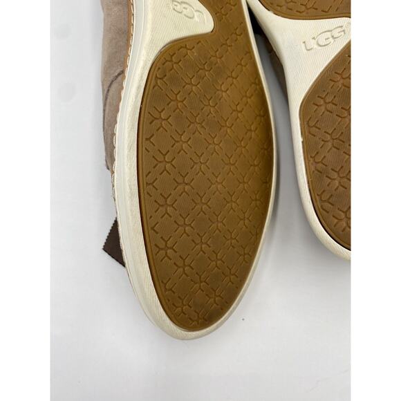 UGG Women's Tan Carilyn Demitasse Slip On Lace Up Ribbon Shoe Sz 11 S/N 1013356 - Picture 12 of 12